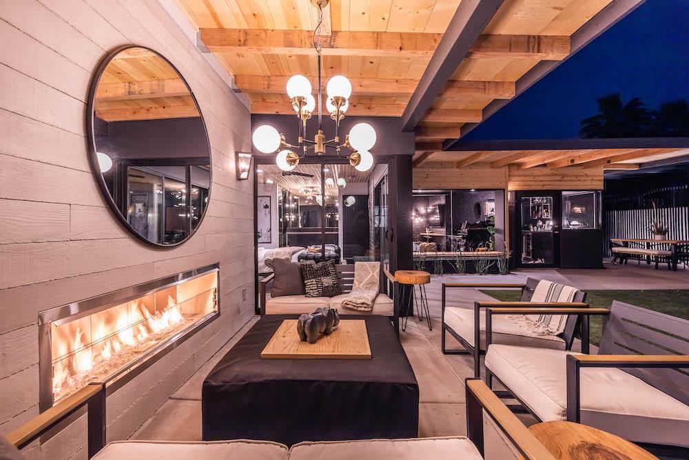 Superior Linear Vent-Free Outdoor Gas Fireplace - Optional See-Through