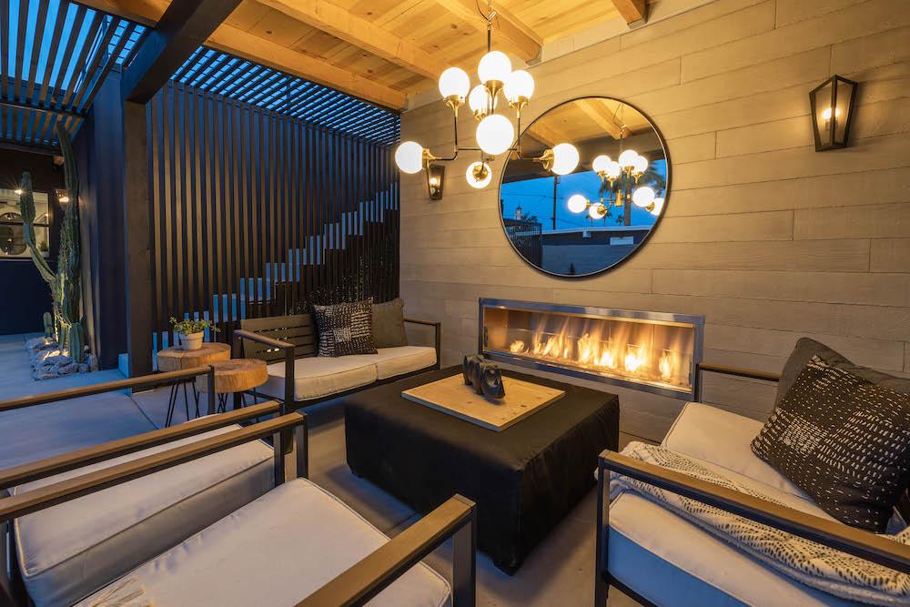 Superior Linear Vent-Free Outdoor Gas Fireplace - Optional See-Through