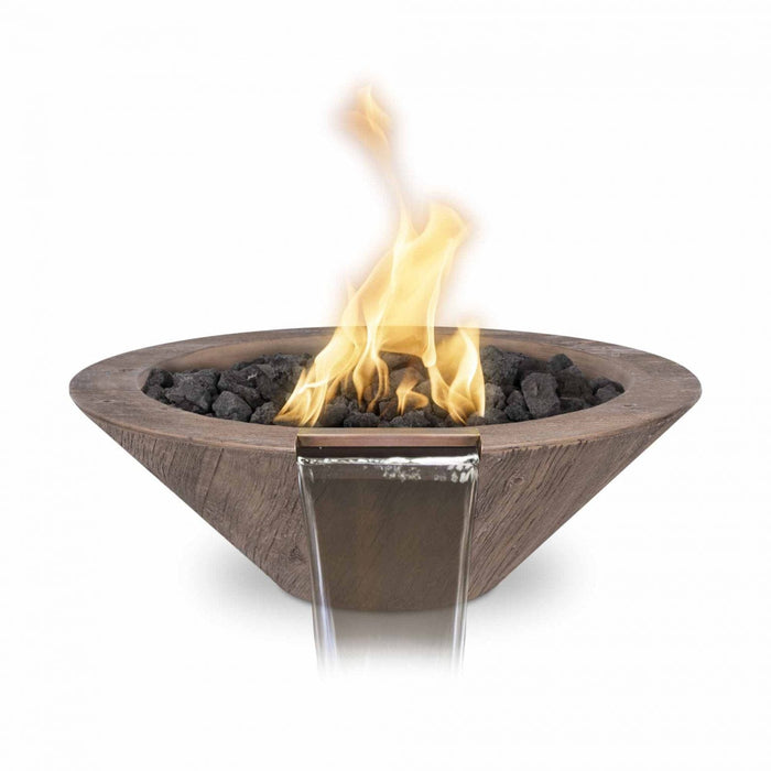 The Outdoor Plus Fire And Water Bowl Cazo Wood Grain OPT-24RWGFW